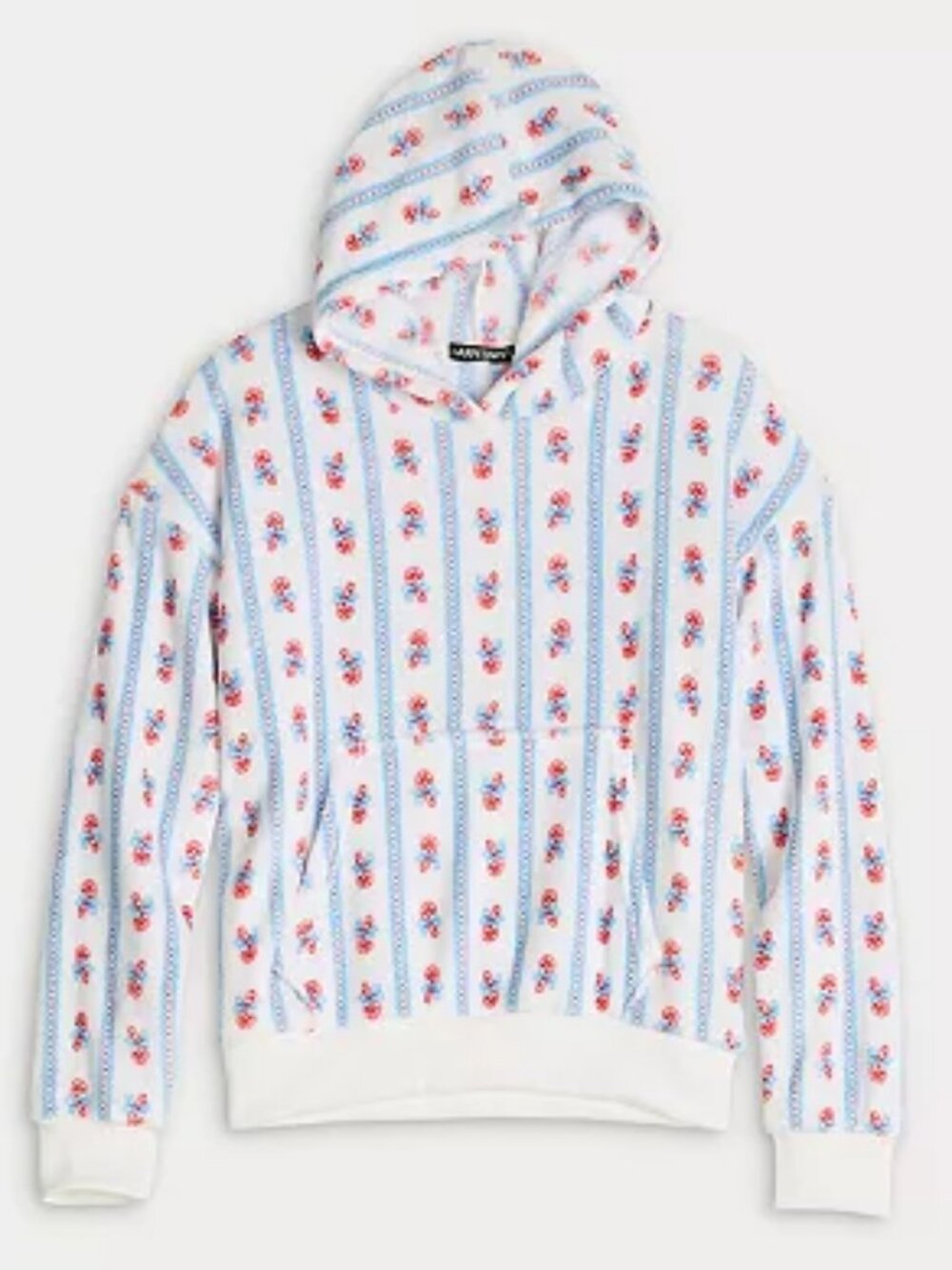 Juniors' Harper & Ivy Plush Pullover Hoodie, XL, Candy Canes